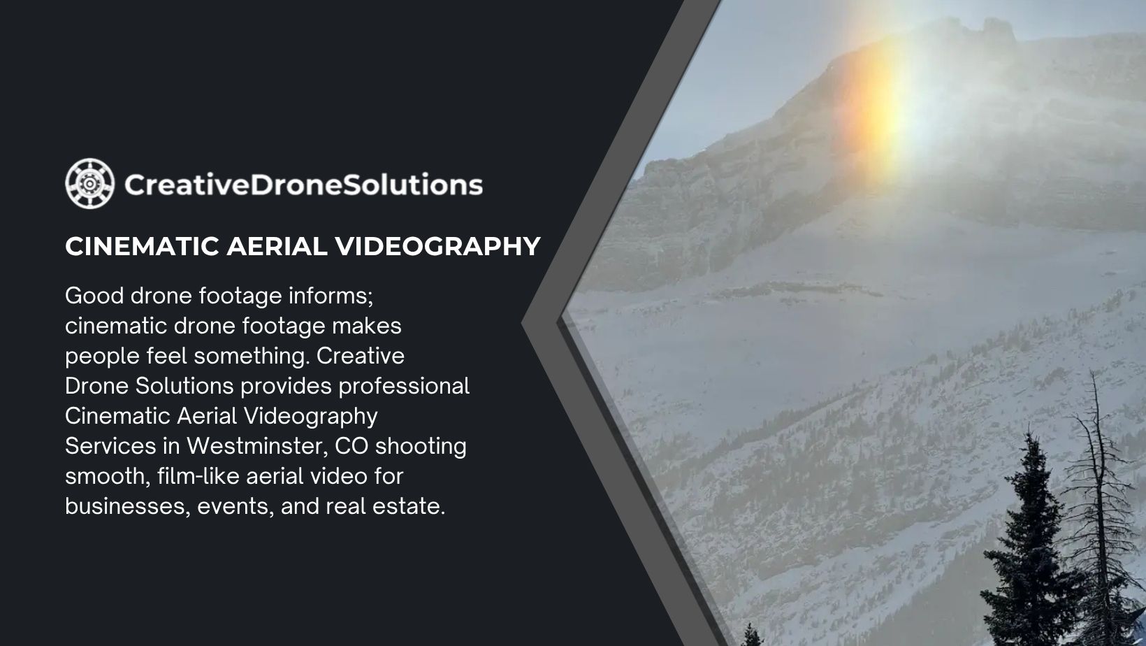 Cinematic Aerial Videography Services in Westminster